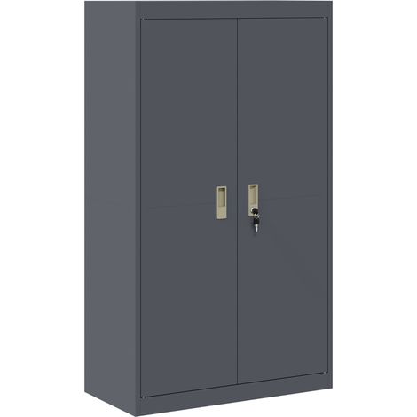 Storage Cabinet Anthracite 80 x 40 x140 cm Steel vidaXL (1/5)