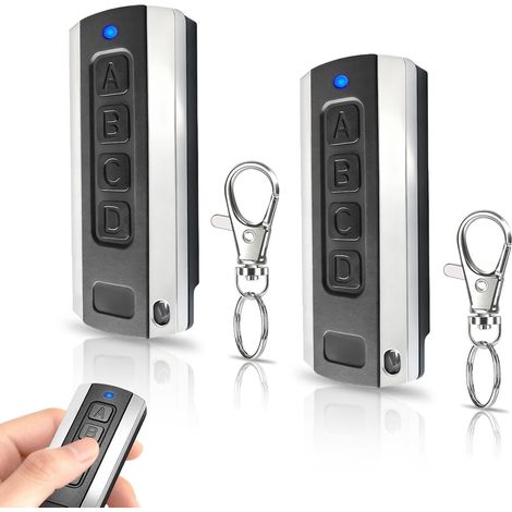 Lot de 2 télécommandes pour porte de garage BS HSE4-868-BS HSE2-868-BS HSE2 HSE1 HS1 HS4 HS5 HSZ1 HSD2-868 4 canaux 868 MHz (1/5)