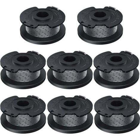 8 bobines de fil 1,6 mm - Longueur 5 m - Compatible coupe-bordures Bosch - Référence F016800569 - Lot complet pour entretien.