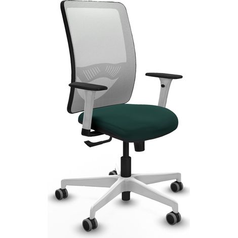 Chaise ergonomique piqueras y crespo Zulema blanc support lombaire (1/2)