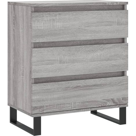 Buffet credenza cassettiera armadio mobile contenitore organizer cucina soggiorno Sonoma 60 x 35 x 70 cm legno ingegnerizzato grigio 020036396