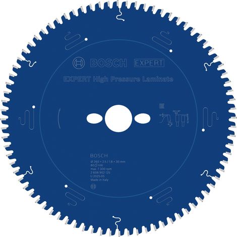 Bosch EXPERT High Pressure Laminate Circular Saw Blade 260 x 2.5/1.8 x 30mm T80 (1/5)