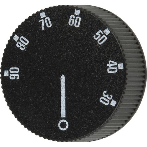 Bouton de réglage gradué 30-90°C pour thermostat encastré TU.V.DT 30/90 K/Et.
