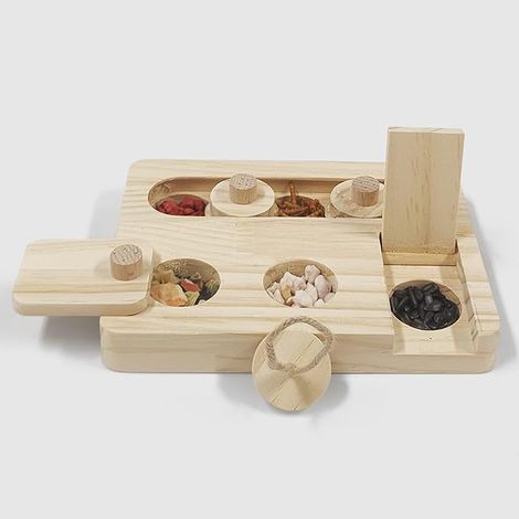 Hamster Toy Rabbit Chew Toy Wooden Hamster Toy Style E (1/4)