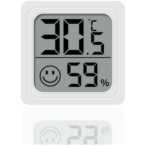 Stück Hygrometer für Zuhause, Babyzimmer, trockene und feuchte Umgebungen, Kühlung und Heizung, Autothermometer, Temperatur- und Feuchtigkeitsmessung, einfaches elektronisches Mini-Hygrometer (1/4)