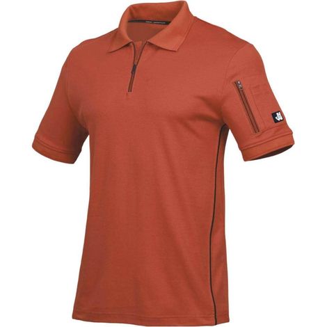 Polo de Travail Gault - Taille M - Terracotta - Résistant et Confortable - D-Work