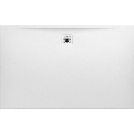 Receveur de douche LAUFEN PRO, rectangulaire, écoulement sur le côté long 1600 x 1000 x 33 mm blanc mat LAUFEN