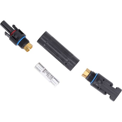 Connecteur photovoltaïque étanche IP67, porte-fusible pour panneau solaire 1000 V 20 A (1/5)