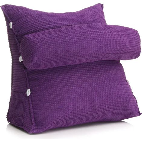 Cojín de soporte ajustable, reposacabezas de algodón y lino, respaldo, triángulo de espalda, cojín en cuña, almohadas lumbares, sofá, silla de oficina, cama de lectura, almohada, cojín