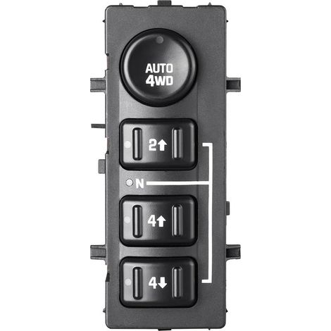 Commutateur 4x4 pour 2003-2007 Chevrolet Avalanche Tahoe Silverado Suburban GMC Sierra, Yukon Cadilla Escalade,4WD Transfer Case Selector Switch Control, 19259313 15136039 12318750 15164520 (1/5)