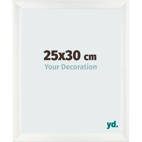 yd. - Cadre photo 25x30 - Blanc Patine - MDF - Pisa (1/5)
