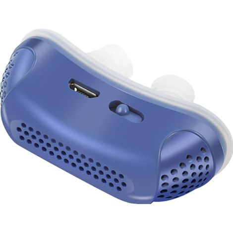 Dispositif anti-ronflement électrique, respiration automatique pour le sommeil, adapté à toutes les formes de nez (bleu) (1/4)