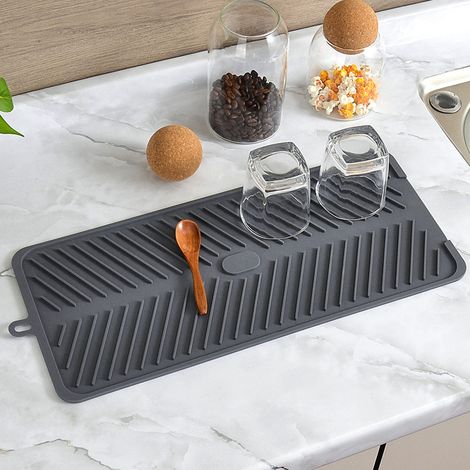 Tapis en silicone à large bande, tapis d'évacuation d'eau en silicone, tapis isolant thermique en silicone, tapis de bar, tapis de table étanche, tapis en silicone (1/5)
