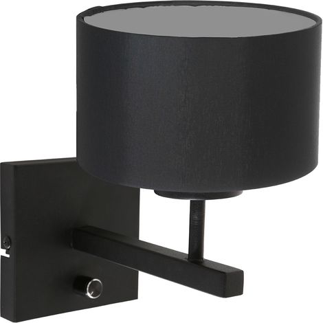 Steinhauer - aplique de pared - Stang - negro - metal tejido -