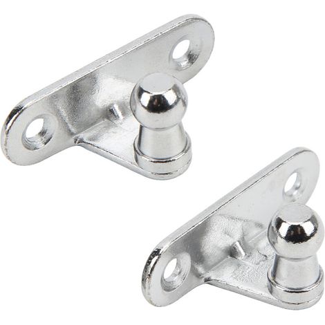 Crezuo 2-teilige Gasdruckfeder-Montagehalterung, 10 mm universeller, mehrfach verstellbarer Metallkugelbolzen für Motorraum - Crezuo