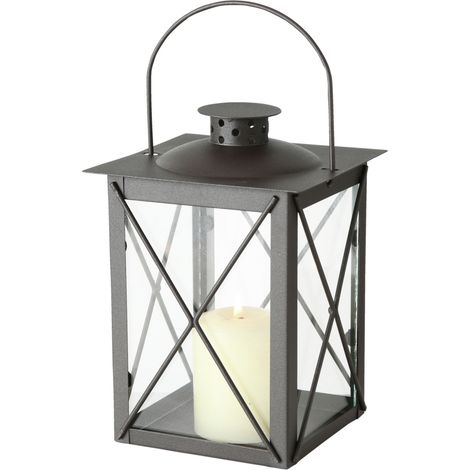 Boltze Laterne Farol Windlicht ohne Kerzen Dekoration für Wohnung Hähe 20 cm