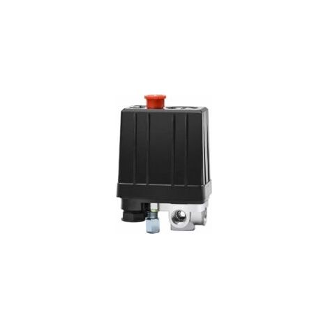 Pressostat de Compresseur d'Air avec 4 Sorties 90-120 PSI 240 V Commutateur de Pression Vanne de Contrôle Pièces pour Compresseur