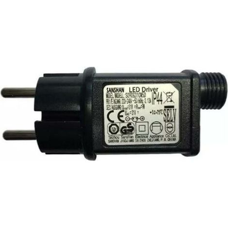 Transformateur LED 31V 9W IP44 pour Guirlande Multifonction - Alimentation SILAMP, Étanche Extérieur