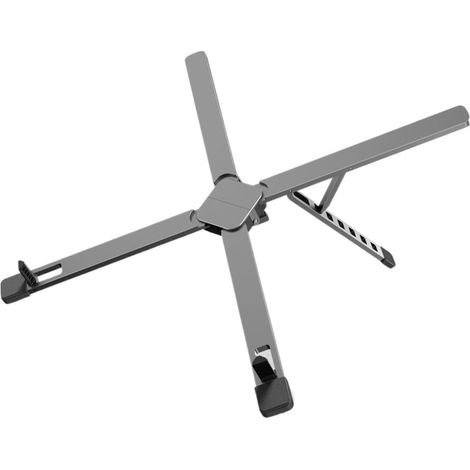 Supporto regolabile per laptop - portatile - stile libreria - lega di zinco - elevata capacità di carico - robusto - antiscivolo (1/4)