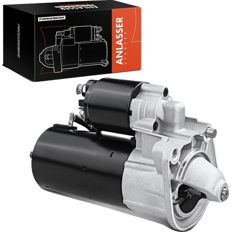 Motorino d'avviamento, potenza 1,7 kW, tensione 12 V, compatibile con modelli Volvo, 3 fori di montaggio, rotazione oraria (1/5)