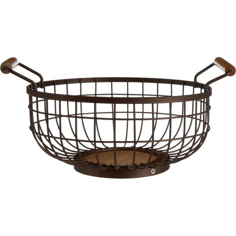 Premier Housewares Vertex Bronze Powder Coated Fruit Basket (1/3)