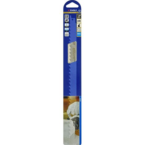 Tivoly - Set da 6 lame per sega a gattuccio INOX, speciali per alimenti, gelati e alimenti congelati, attacco universale TECHNIC, L300 (1/2)