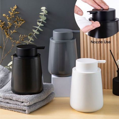 Distributeur Savon Céramique Noir Mat – Design élégant & Pratique (1/5)