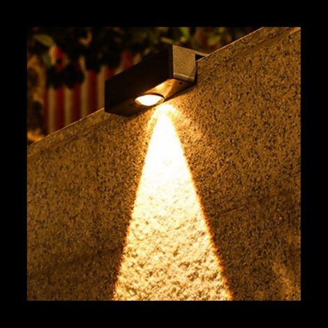 4 PièCes Applique Murale Solaire LumièRe Du ClôTure Lampe LED éTanche Solaire Escalier LumièRe Haut et Bas Cour Rue Applique (1/5)