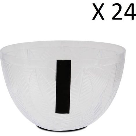 Lot de 24 bol de service, bol à soupe, bol à dessert - Diamètre 13.7 x Hauteur 8.5 cm -JUANIO (1/3)
