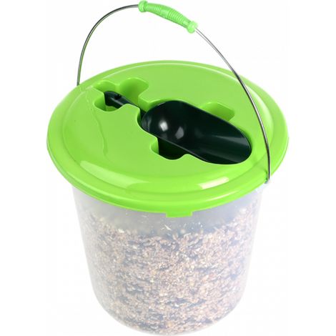 Seau avec cuillère et graines à saupoudrer - 2.5 kg - Plastique - Livraison gratuite (1/4)