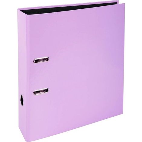 Exacompta - Ref. 53565E Prem'Touch AQUAREL - Cartón de 10 archivadores con palanca A4 - Espalda de 80 mm - Mecánica 80 mm - Dimensiones exteriores: 32 x 28,5 x 8 cm - Tamaño A4 - Malva