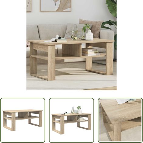 Table basse bois - Table basse Chêne Sonoma 96 x 54 x 44 cm Bois d'ingénierie (1/5)