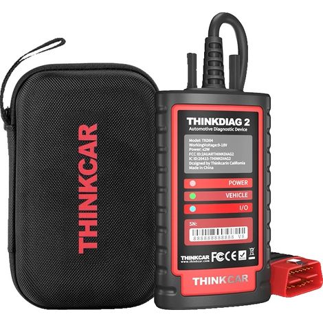 Scanner diagnostico OBD2, supporto CAN FD, compatibilità multi-veicolo, rosso (1/2)