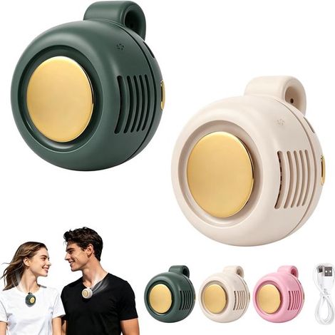 Mini ventilatori Ventilatore wireless Ventilatore a clip Ventilatore per passeggino Ventilatore da collo Ventilatore USB ricaricabile Portatile Clip Ve (1/5)
