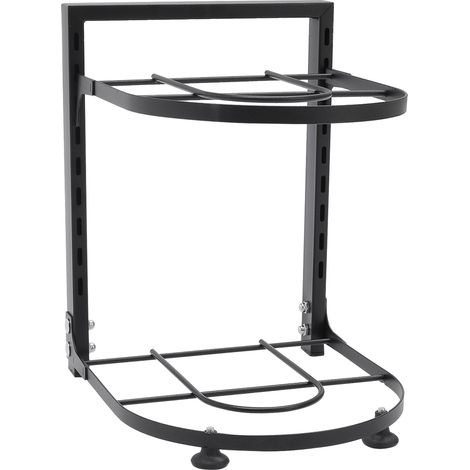 2-Tier Adjustable Kitchen Organiser Rack for Pot Pan (1/2)