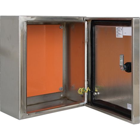 Coffret Inox étanche Ip65 Hxlxp 250x250x150mm Avec Plaque