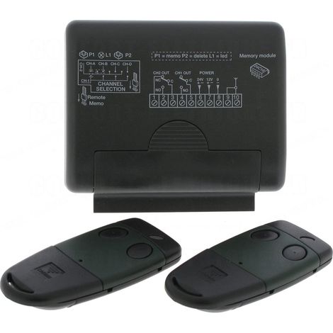 Kit CARDIN récepteur radio cardin rxm s449 + 2 Télécommandes S449 QZ2 (1/3)