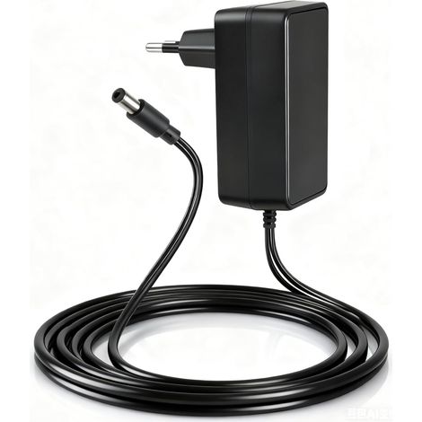 Adaptateur Secteur 12V 2A, Chargeur AC/DC Universel 100-240V, Prise 5,5 x 2,1 mm, Centre Positif, Câble 1,5 m, Efficacité Énergétique Niveau VI (1/5)