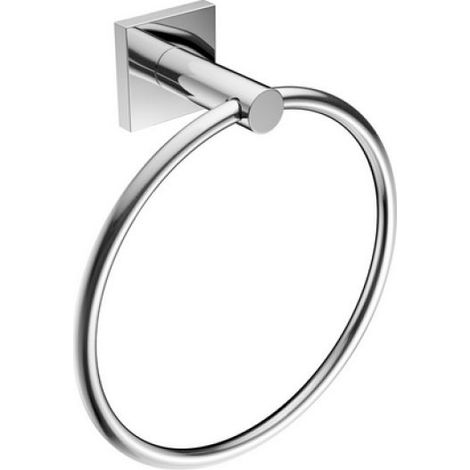 PORTA ASCIUGAMANI AD ANELLO MOD. HOTEL MAISON Cromo cm 19 x h.21 x 7,4
