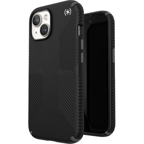 Funda Speck Presidio2 Grip para iPhone 15 / iPhone 14 / iPhone 13 (Negro / Gris pizarra / Blanco) (1/5)