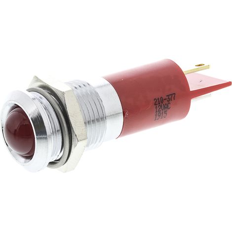 Voyant LED lumineux Rouge RS PRO, dia. 14mm, 12V c.a. ( Prix pour 1 )