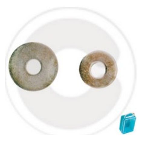 cf 10 pcs de rondelles rondelles de tablier en acier galvanisA  10x30 mm UNI6593