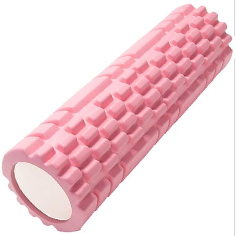 Rouleau de massage en mousse, rouleau de Pilates pour le côlon et le yoga, rose multifonctionnel (1/5)