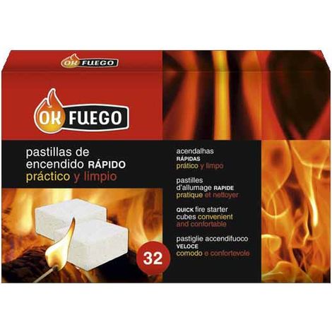 Pastiglie di accensione bianche Flower “OK Fuego” 32 unità