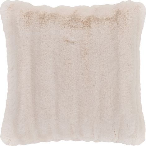 Galena coussin fausse fourrure, 45x45cm blanc. (1/5)