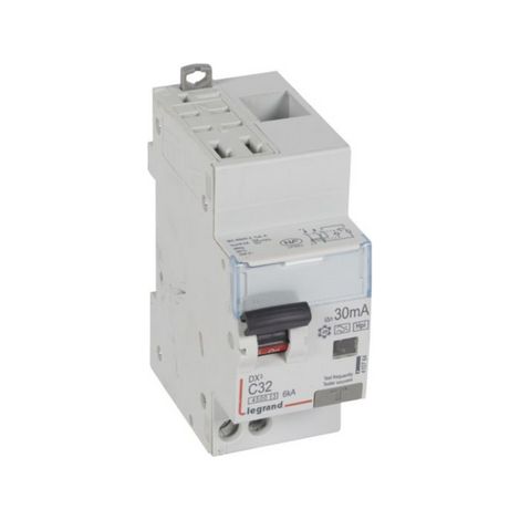 Legrand – Disjoncteur différentiel 32A Type F 30mA – 1P+N – Pouvoir de coupure 4.5 kA – Courbe C – Système de connexion automatique (1/3)