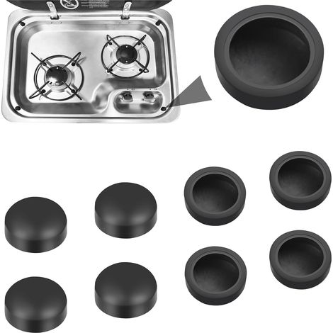 8 x Rubber Cover for Hob Oven Accessories RV Oven Accessories (1/5)