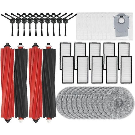 Accessoires pour V20 / P10s Pro : brosse principale de rechange, filtre HEPA, lingettes de nettoyage, sacs à poussière, pièces détachées (1/5)