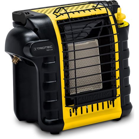 TROTEC Chauffage au gaz TGH-C 2 E 2,6 kW – Chauffage au gaz de camping avec allumage piézoélectrique, 2 niveaux de chauffage, capteur ODS et protection anti-basculement – Radiateur d'extérieur (1/5)