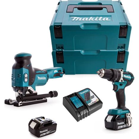 Combopack 2 utensili 18V LXT Li-Ion (DHP484 + DJV181) (2x5,0 Ah) - MAKITA DLX2355TJ